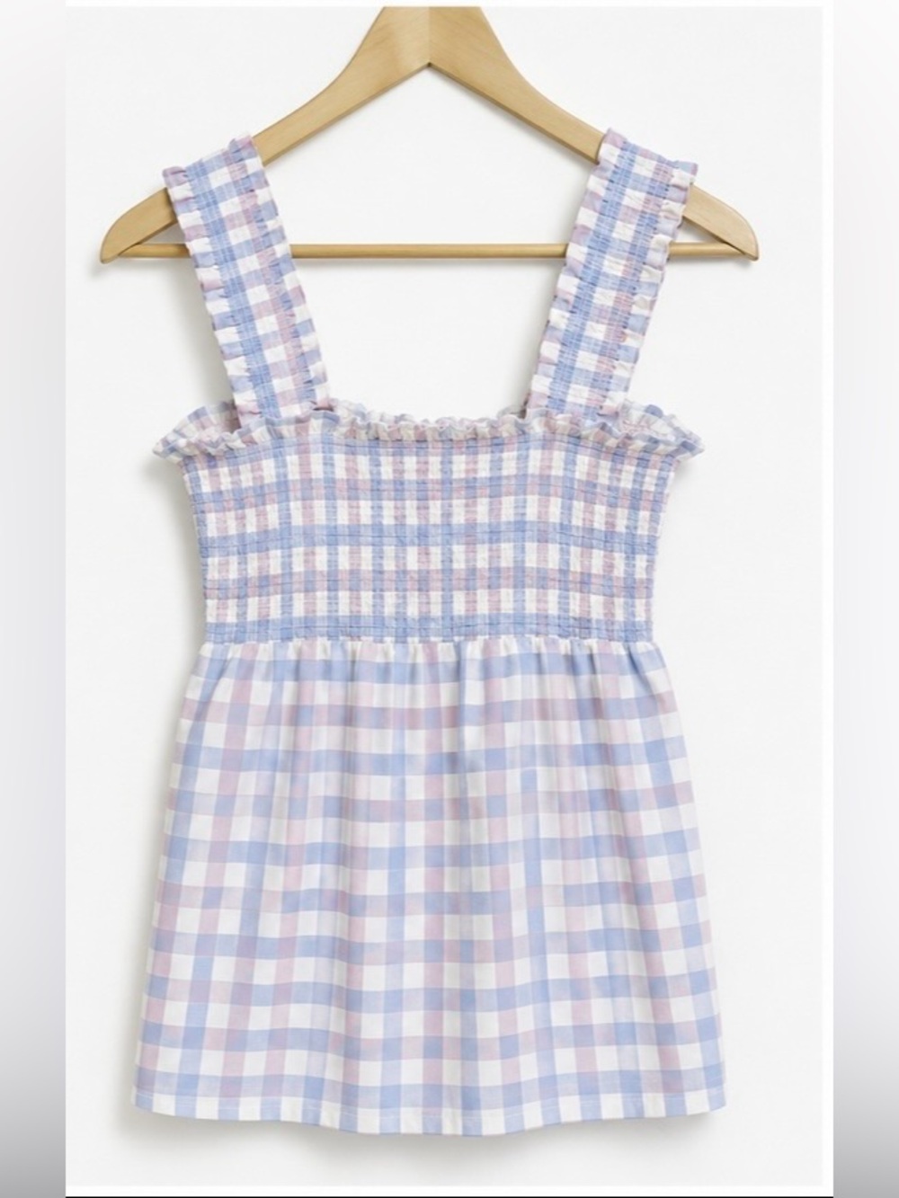 Market and Spruce Women Petite Square Neck Smocked Linen Top Size SP Small NWT - Picture 4 of 8